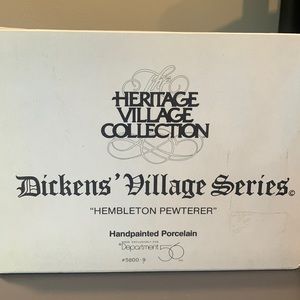 Department 56 Hembleton Pewterer 5800-9 Dickens' Village Series Heritage W/box